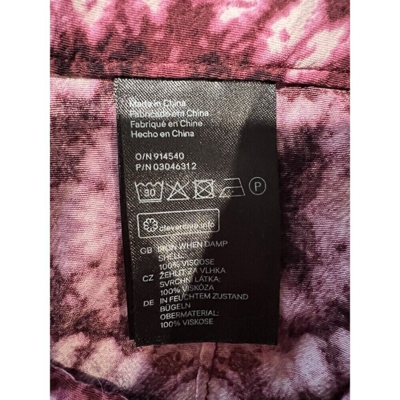 H&M Viscose Bootcut Printed Tie-Dye Pattern, Pants Size 6 Lightweight - Picture 6 of 7